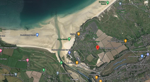 Click on the map for directions to Rainbow Beach Chalet